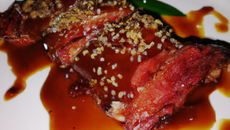 Magret de canard sauce au Carambar