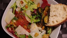 Salade courgettes aigres-douces et coppa