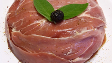 Charlotte de jambon cru et courgettes