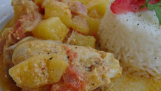 Fricassée de poulet au lait de coco