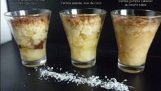 Trio de crumble en verrine