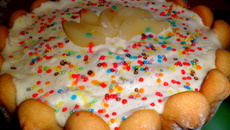 Charlotte aux poires vanillée