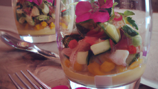 Verrines de salade printanière