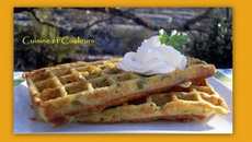 Criqu'en gaufre à la chantilly de chèvre