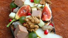 Tartine de foie gras comme un automne à la campagne