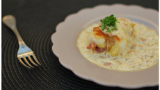 Paupiettes de volaille moutarde, jambon, comté