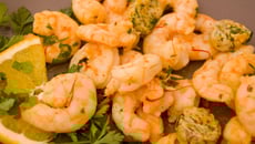 Crevettes sautées au cédrat et au sumac