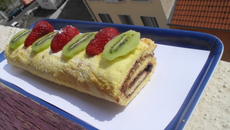 Délicieux roulé au chocolat