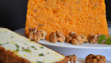 Cake aux noix boursin et mimolette
