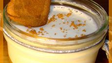 Panna cotta aux speculoos & à la purée de mangues