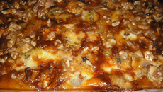 Gratin de poires au bleu