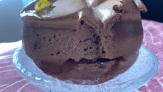 Parfait glacé au chocolat noir