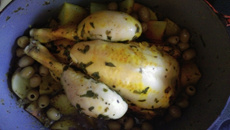 Poulet roti à la marocaine