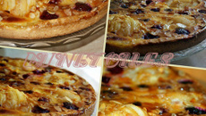 Tarte amandine aux poires et framboises inratable