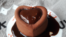 Mi-cuit au chocolat, cœur coulant