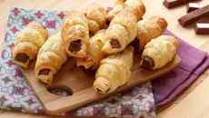 Mini-croissants au chocolat Kit Kat