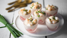 Verrines de gambas