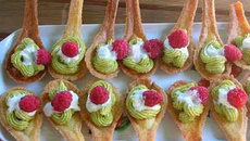 Cuillères crème à la pistache