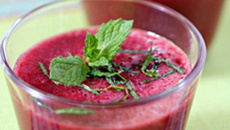Gaspacho de cerises et tomates