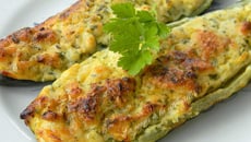 Courgettes farcies aux amandes