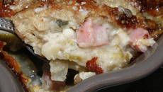 Clafoutis endives roquefort