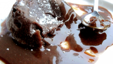 Coulant au chocolat au lait caramel & cœur confiture de lait