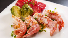 Queues de langouste grillées