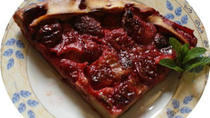 Gâteau de fraises à la menthe