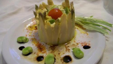 Charlotte d'asperges blanches des Landes