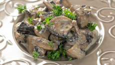 Mijoté de champignons de Paris