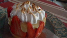 Tartelette aux fraises destructurée