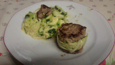 Millefeuille de veau et de courgettes