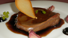 Selle de chevreuil au foie gras