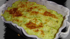 Gratin de blé aux tomates et courgettes