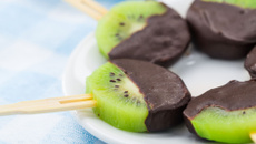 Sucettes de Kiwi de l'Adour au chocolat