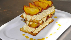 Millefeuille d'abricots mielés