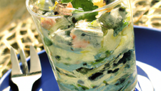 Verrine de roquefort papillon