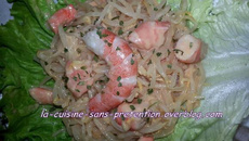 Salade de soja aux crevettes