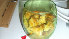 Crumble à la rhubarbe