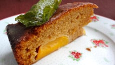 Gâteau mouillé abricots verveine