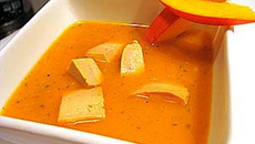 Velouté de potimarron au foie gras