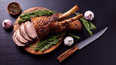 Gigot en croûte de poivres