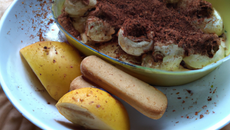 Tiramisu aux poires et cookies