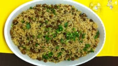 Riz "carreteiro" à la grillade de viande