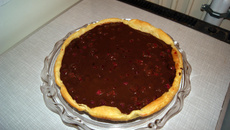 Tarte framboise chocolat