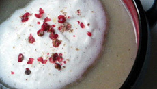 Velouté de topinambours à la vanille