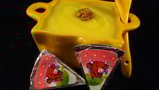 Velouté de courgette à la Vache qui rit au jambon