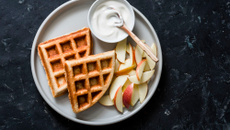 Gaufres légères à l’eau de fleur d’oranger