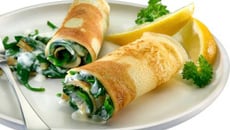 Crêpes aux épinards