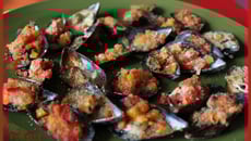 Moules farcies aux poivrons